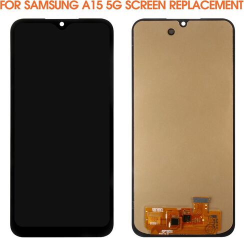 OLED لهاتف Samsung Galaxy A15 5G استبدال شاشة Samsung A15 5G LCD SM-A156U SM-A156P SM-A156W LCD محول رقمي شاشة تعمل باللمس بدون إطار (يدعم بصمة الإصبع) in Saudi Arabia