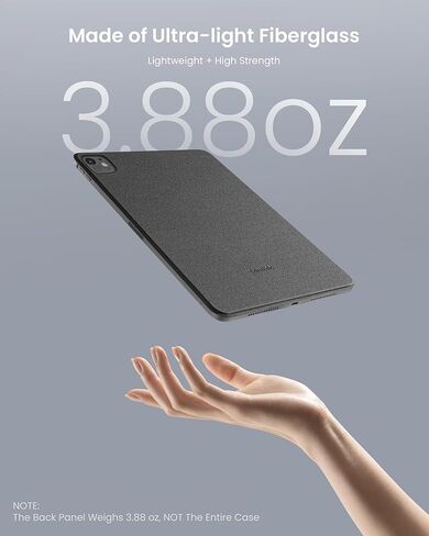 حافظة Tomtoc iPad Pro قابلة للفصل لجهاز iPad Pro M4 الجديد مقاس 11 بوصة لعام 2024 فقط، لوحة حماية نحيفة قابلة للفصل و4 أوضاع مع مادة الألياف الزجاجية خفيفة للغاية، تدعم Apple Pencil Pro والاستيقاظ/النوم التلقائي in Kuwait