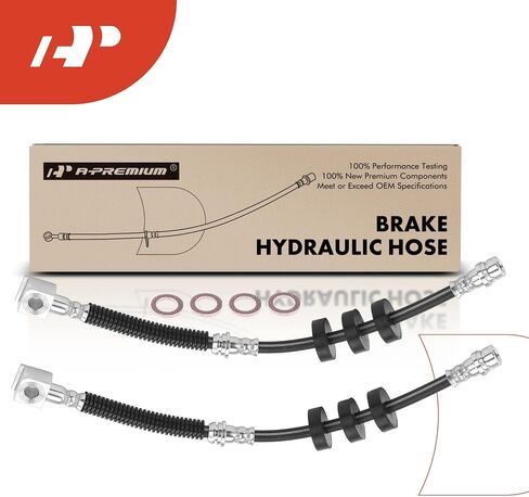A-Premium Front Driver Side Brake Hydraulic Hose Compatible with Select Ford Models - Focus 2008-2011, Taurus X 2008-2009 - Replace# AS4Z2078A in Kuwait