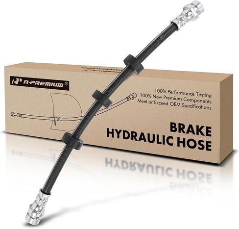 A-Premium Front Driver Side Brake Hydraulic Hose Compatible with Select Ford Models - Focus 2008-2011, Taurus X 2008-2009 - Replace# AS4Z2078A in Kuwait