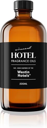 AirScent Hotel Diffuser Oil No. 1008 - White Tea, Aloe Vera & Sandalwood - Hotel Scent Dupe - Premium Fragrance Oil for Ultrasonic and Waterless Diffusers and Crafting - 120 mL, 4 fl oz Glass Bottle in Saudi Arabia