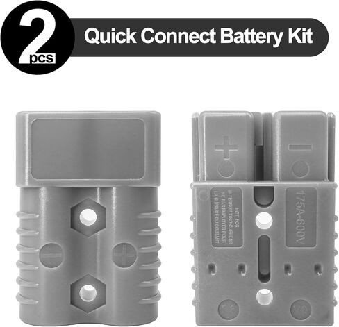 HiSport Battery Quick Connect Disconnect Electrical Plug 175A 1/0AWG for Recovery Winch or Trailer w 2Pcs Terminal pins(red) in Saudi Arabia