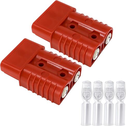 HiSport Battery Quick Connect Disconnect Electrical Plug 175A 1/0AWG for Recovery Winch or Trailer w 2Pcs Terminal pins(red) in Saudi Arabia
