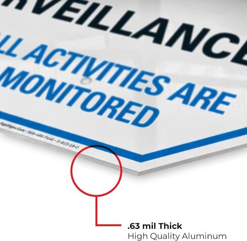 Video Surveillance Sign, CCTV Security Alert, in Saudi Arabia