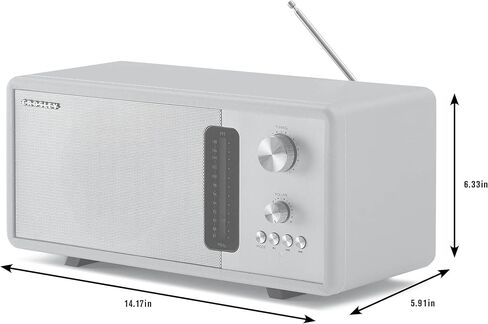 كروسلي CR3037B-WS هارموني مودرن بلوتوث FM راديو منضدية، رملي أبيض in Saudi Arabia