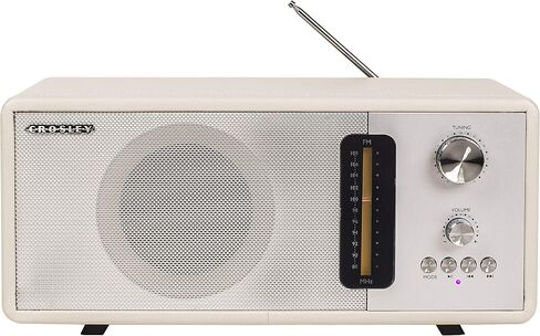 كروسلي CR3037B-WS هارموني مودرن بلوتوث FM راديو منضدية، رملي أبيض in Kuwait