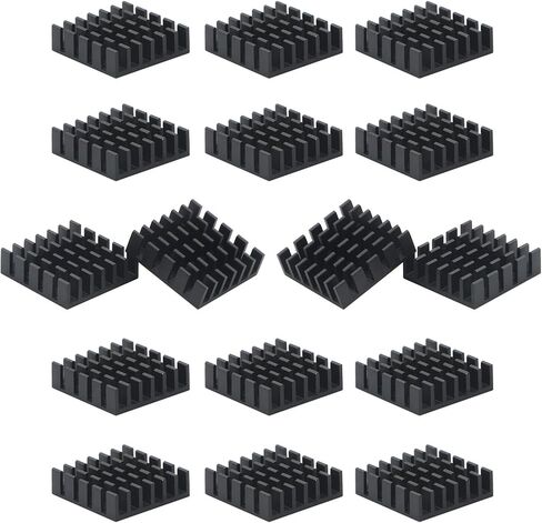 Aluminum Heat Sink Cooler Radiator for Raspberry Pi, IC Chips MOSFET Audio Amplifier 22 x 22x 10mm in Kuwait