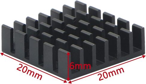Aluminum Heat Sink Cooler Radiator for Raspberry Pi, IC Chips MOSFET Audio Amplifier 22 x 22x 10mm in Kuwait