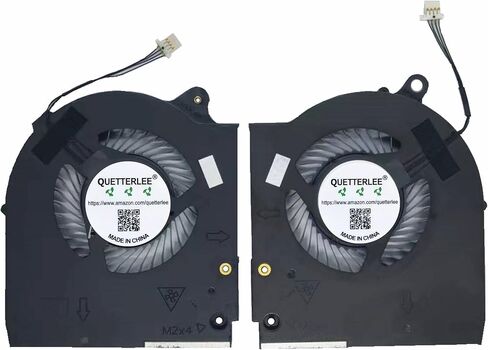 استبدال مروحة تبريد الكمبيوتر المحمول الجديدة CPU+GPU لجهاز Dell Alienware M15 R5 M15 R6 M15 Ryzen R5 M15 Ryzen R6 2021 Series EG75071S1-C050-S9A EG75071S1-C060-S9A 5K210D3LEJ 5K2105G70D DC12V Fan in Saudi Arabia