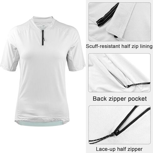 Cycling Jersey Women Long Sleeve,Bike Shirts for Women Biking Tops Breathable Cycle Jerseys with 4 Pockets in Saudi Arabia