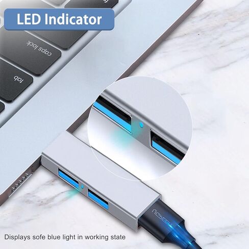 موزع USB C بثلاثة منافذ 3.0، VIENON من الألومنيوم USB C إلى USB A Hub 3.0، موسع USB مقسم USB لأجهزة MacBook Pro وMacBook Air والمزيد من أجهزة الكمبيوتر المحمول/الكمبيوتر اللوحي/الهاتف من النوع C in Kuwait