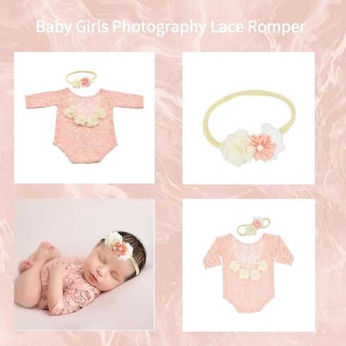 الوليد الرضع الفتيات التصوير الدعائم الطفل الدانتيل السروال القصير وتتسابق مع القوس غطاء الرأس الوليد الطفل تبادل لاطلاق النار صور الفتيات صور الدعائم in Kuwait