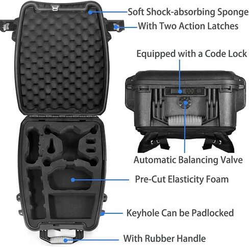 حقيبة ظهر Lekufee مقاومة للماء لـ DJI FPV Explorer Combo/DJI Goggles Integra/DJI Goggles 2/DJI FPV Goggles V2/DJI RC Motion 2/DJI FPV Motion Controller وملحقات DJI FPV (الجراب فقط) in Kuwait