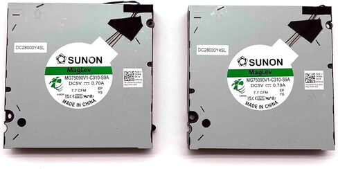استبدال مروحة تبريد وحدة المعالجة المركزية + وحدة معالجة الرسومات الأصلية الجديدة لـ DELL Precision 7680 7670 (M7680 M7670)، P/N: 0MFWHG، DC28000Y4SL MG75090V1-C310-S9A (لـ RTX A3000 A4500 A5500 3080Ti) in Kuwait