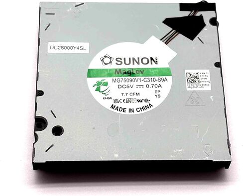 استبدال مروحة تبريد وحدة المعالجة المركزية + وحدة معالجة الرسومات الأصلية الجديدة لـ DELL Precision 7680 7670 (M7680 M7670)، P/N: 0MFWHG، DC28000Y4SL MG75090V1-C310-S9A (لـ RTX A3000 A4500 A5500 3080Ti) in Kuwait