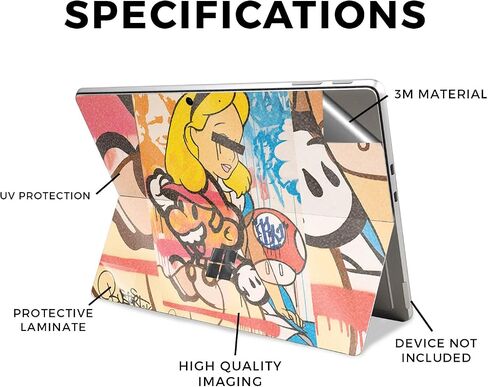 غلاف الكمبيوتر اللوحي متوافق مع Microsoft Surface Pro 11 (2024) - Retro Gamer 1 - غطاء لاصق واقٍ من الفينيل الفاخر 3M - سهل الاستخدام | صُنع في الولايات المتحدة الأمريكية بواسطة MightySkins in Saudi Arabia