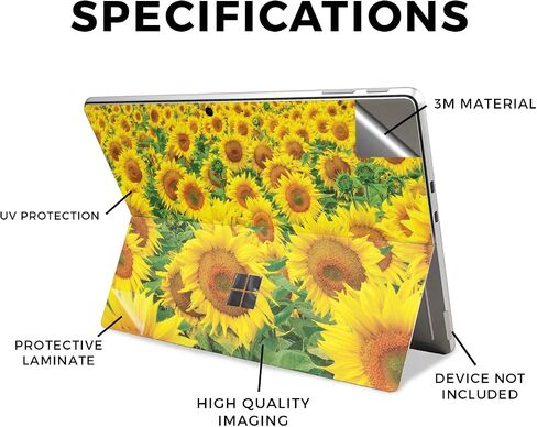 Tablet Skin Compatible with Microsoft Surface Pro 11 (2024) - Dueling Dragons - Premium 3M Vinyl Protective Wrap Decal Cover - Easy to Apply | Crafted in The USA by MightySkins in Saudi Arabia