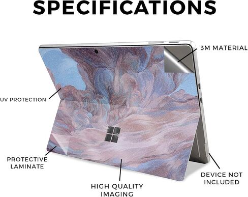 Tablet Skin Compatible with Microsoft Surface Pro 11 (2024) - Dueling Dragons - Premium 3M Vinyl Protective Wrap Decal Cover - Easy to Apply | Crafted in The USA by MightySkins in Saudi Arabia