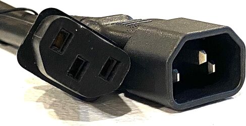 (10) 3 أقدام IEC 320 NEMA C13 C14 10A 14AWG AC كابلات سلك الطاقة PDU إلى وحدة المعالجة المركزية in Kuwait