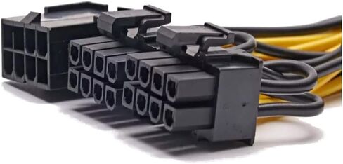 كابل طاقة مقسم وحدة معالجة الرسومات الجرافيكية، PCI-E 8-Pin أنثى إلى ثنائي 8-Pin (6+2) ذكر، كابل إمداد الطاقة PCI-E إلى GPU لتعدين التشفير 9 بوصات 18 AWG [عبوتان] in Kuwait