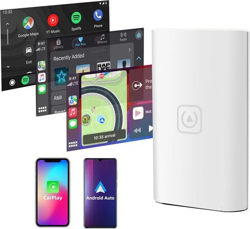 2 in1 Mini Wireless CarPlay Adapter 2024 - Android Car Play Wireless Adapter for Android 11+, Wireless Apple Carplay Adapter for iPhone 6+ /iOS10 +,Android Auto Wireless Adapter Car Play Dongle in Saudi Arabia