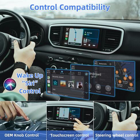 2 in1 Mini Wireless CarPlay Adapter 2024 - Android Car Play Wireless Adapter for Android 11+, Wireless Apple Carplay Adapter for iPhone 6+ /iOS10 +,Android Auto Wireless Adapter Car Play Dongle in Saudi Arabia