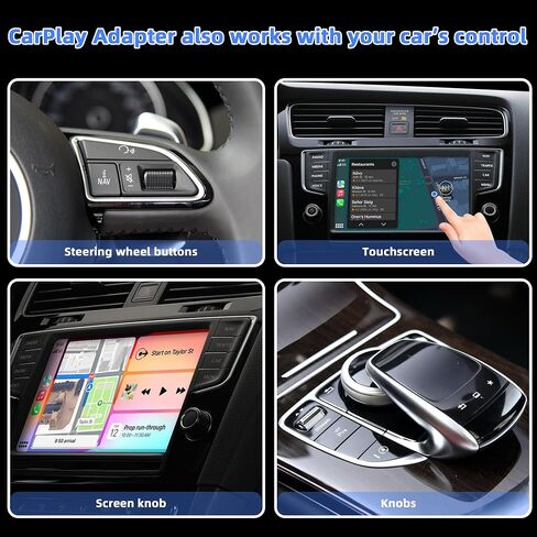 2 in1 Mini Wireless CarPlay Adapter 2024 - Android Car Play Wireless Adapter for Android 11+, Wireless Apple Carplay Adapter for iPhone 6+ /iOS10 +,Android Auto Wireless Adapter Car Play Dongle in Saudi Arabia