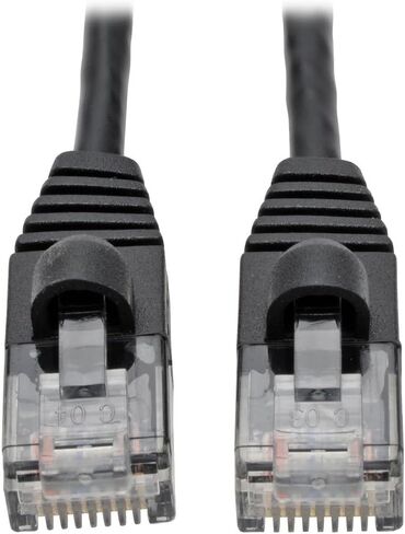كابل إيثرنت Tripp Lite Cat6a 10G، كابل توصيل شبكة UTP رفيع مصبوب بدون مشبك (RJ45 M/M)، أزرق، 20 قدم (N261-S20-BL) in Saudi Arabia