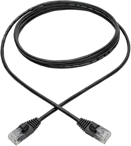 كابل إيثرنت Tripp Lite Cat6a 10G، كابل توصيل شبكة UTP رفيع مصبوب بدون مشبك (RJ45 M/M)، أزرق، 20 قدم (N261-S20-BL) in Saudi Arabia