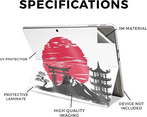 غلاف الكمبيوتر اللوحي اللامع اللامع المتوافق مع Microsoft Surface Pro 11 (2024) - خطوط مائلة - غطاء لاصق واقٍ ملتف من الفينيل الفاخر 3M - سهل الاستخدام | صُنع في الولايات المتحدة الأمريكية بواسطة MightySkins in Saudi Arabia
