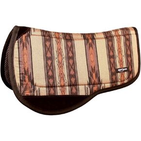 Reinsman Durable Contoured Trail Saddle Pad for Horse - Tacky Too Bottom, Santa Fe Caramel