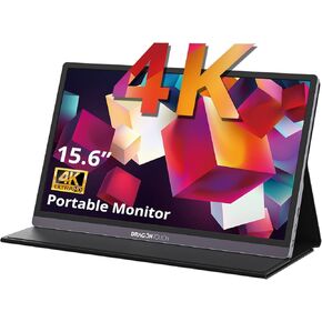 Dragon Touch 4K Portable - 15.6 Inch IPS HDR Gaming Monitor 100% sRGB FreeSync with Speakers VESA Compatible for Xbox PS4 Nintendo Switch Laptop PC Phone Mac Surface (Not Touchscreen)