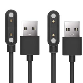 Compatible with LESHIDO Smart Watch Charger, Magnetic USB Charging Cable Replacement Charger Cable Compatible with LESHIDO CS08 1.85" Smart Watch / ANDFZ CS08 Smart Watch / CS08 Smart Watch (White)