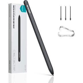 Nillkin EMR Stylus Pen with Digital Eraser, Support 4,096 Pressure Level. Tablet Pen Writing Stylus for Samsung Tablet Galaxy Tab S9+ Writing Pen S9 Ultra S8 Plus S7 S6, 3 Extra Pen Tip, Black