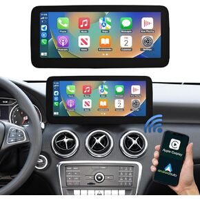 Road Top 12.3 Inch Car Touchscreen Wireless CarPlay Android Auto for Mecedes Benz CLA GLA Class C117 X117 X156 2016-2018 Year with NTG5.0, Car Stereo Multimedia Radio Receiver