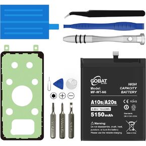Replacement for Samsung Galaxy A10S/A20S Battery,5150mAh High Capacity Battery fit for Samsung Galaxy A10S Model (SM-A107M SM-A107F/DS SM-A107M/DS) with Repair Tool Kits,MF-WT-N6