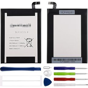 Duotipa TLP18C05 Replacement Battery for Wiko 376281 with Specialized Toolkit.