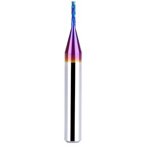Upcut Spiral Router Bit 1/4 Inch Shank 1/16 Inch Cutting Diameter 1/4 inch Cutting Length with Extra Long Life Coating CNC Router Bits End Mill for Wood Cutting, Slot Mortise, Engraving