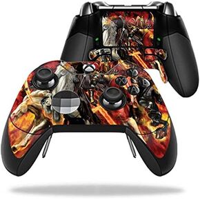 غلاف MightySkins متوافق مع وحدة تحكم Microsoft Xbox One Elite - Fire Horsemen | غطاء مغلف من الفينيل واقٍ ومتين وفريد ​​من نوعه | سهل التطبيق والإزالة وتغيير الأنماط | صنع في الولايات المتحدة الأمريكية