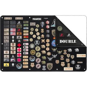 Uikro Tactical Patch Board, 18" x 24" Double-Sided Foldable Patches Panel Holder for Combat Morale Hook and Loop Emblems in Kuwait