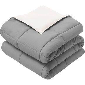 Royal Hotel Bedding Reversible Baby Blanket, Infant Blanket, Hypoallergenic, Down Alternative Baby Blanket, Medium Warmth, 30 by 40 Inches, Set of 2, Charcoal - Blush