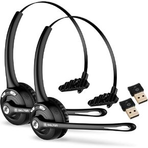 Delton 10X Trucker Bluetooth Headset, Wireless Headphones w/Microphone in Saudi Arabia