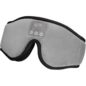 iLive IAHB33G Lights Out Bluetooth Sleep Mask Headphones with Speakerphone, Gray, IAHB33G