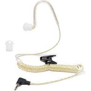 2.5mm Surveillance Balanced Armature Earpiece, Listen Only Headset for Walkie-talkies Ham Transceiver, Radio Speaker Mic Jacks Accessories(Pack of 2)
