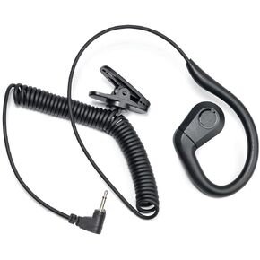 UAYESOK 2.5mm Receive/Listen Only Earpiece for Ham Radio Speaker Mic, Ear-Hook Sport Style, Police Officer Club Security Law Enforcement Shoulder Mic Headset
