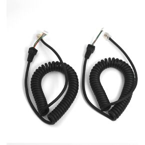 (2-Pack) Replacement Microphone Cable for Yaesu MH-36 MH-48 FT-7800 FT-8800 FT-8900 FT-8900R FT-1500M FT -2800M MH-48A6J MH-36A6J MH-36B6JS MH-42B6J MH-48A6J