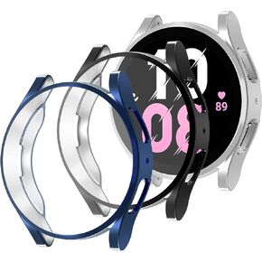 SOLOLUP 3 Pack Compatible for Samsung Galaxy Watch 5 40mm Screen Protector for Galaxy Watch 4 40mm Screen Protector,Ultra-thin Full Coverage Cover for Galaxy Watch 5 40mm for Galaxy Watch 4 40mm
