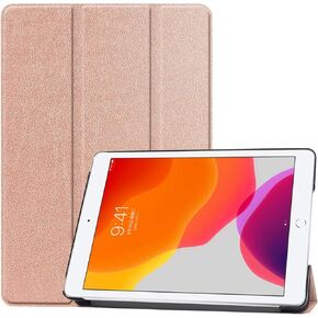 for Apple iPad 10.2 2019 7th 2020 8th Generation Leather Case, Ultra Slim Folio Stand Lightweight Sleep/Wake up Smart Cover for iPAD 10.2 A2197 A2198 A2200 A2428 A2429 A2430 (Apricot Blossom)