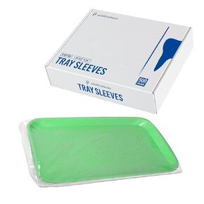 1000 PlastCare USA Clear Dental Tray Covers, 10 1/2" x 14" - Fits Ritter Size B Trays - Disposable Plastic Sleeves for Medical, Tattoo & Microblading (2 Boxes of 500)