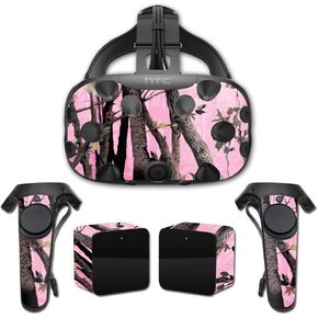 MightySkins Skin Compatible with HTC Vive Full Coverage - Pink Tree Camo | Protective, Durable, and Unique Vinyl Decal wrap Cover | Easy to Apply, Remove, and Change Styles | Made in The USA